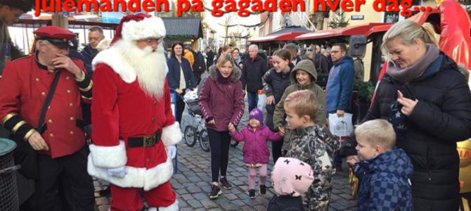 Julebyen Tønder: Mød Tønders egen julemand på gågaden….hver dag…