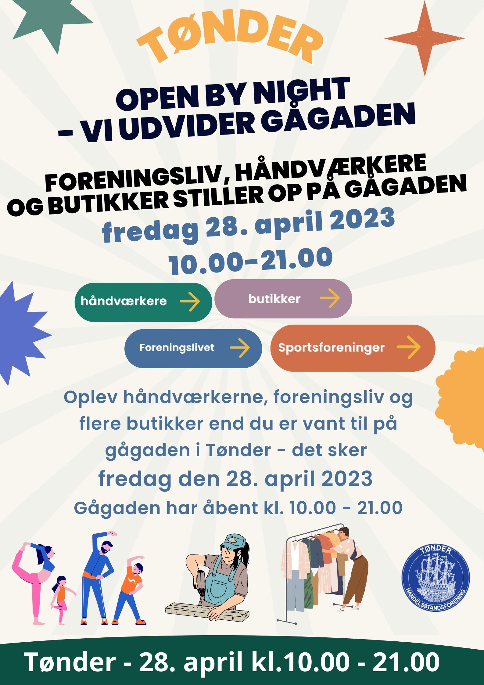 Open By Night – Tønder udvider gågaden fredag den 28. april