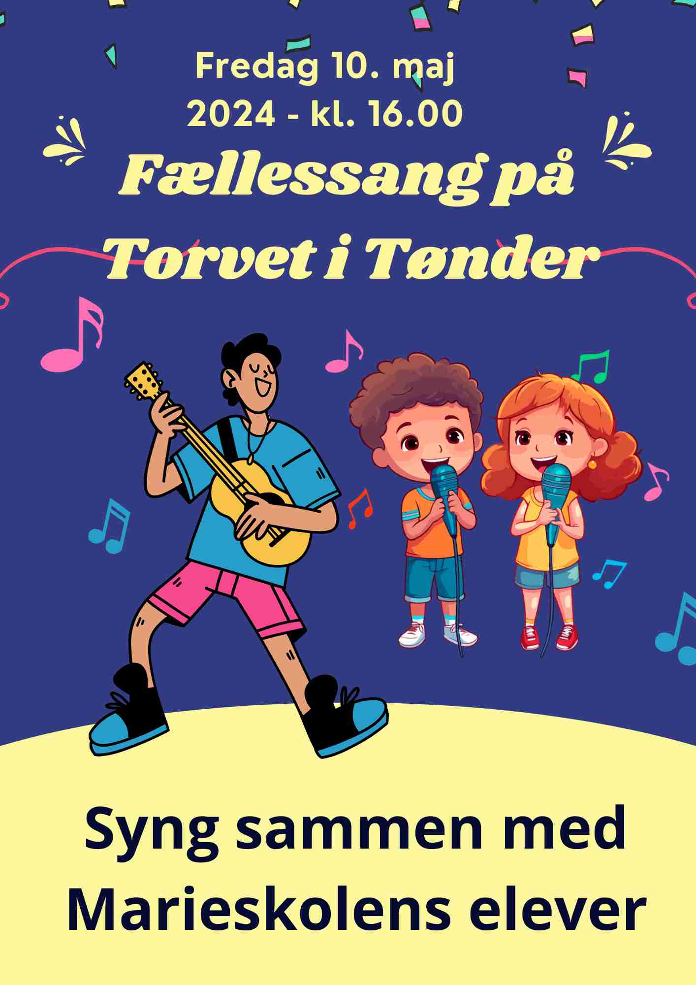 Fællessang på Torvet i Tønder