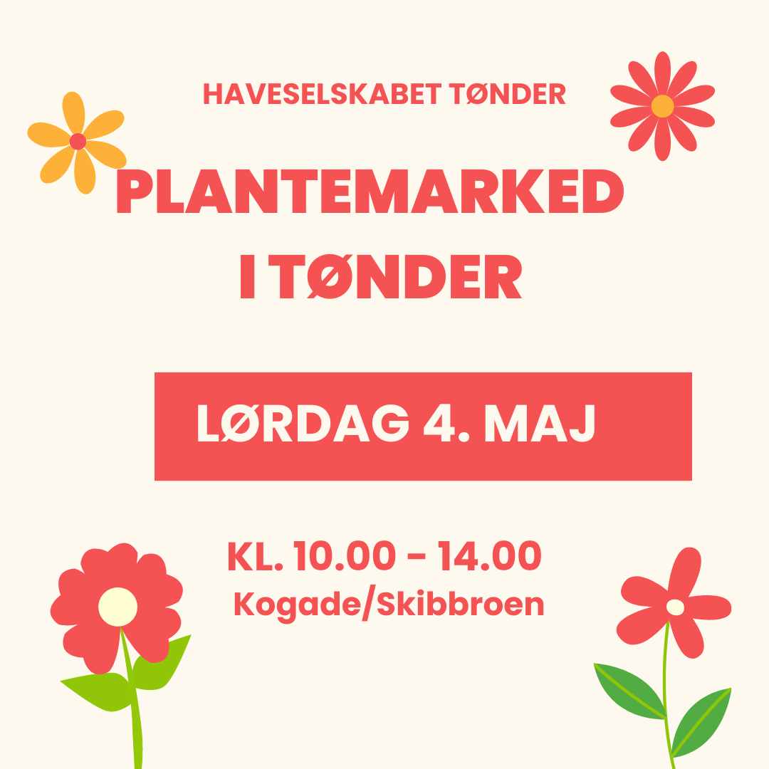 Plantemarked i Tønder lørdag den 4. maj